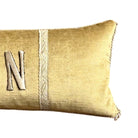Initial "N" Pillow (#A071725 | 7.5 x 15") Custom Pillows B. Viz Design 