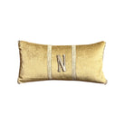 Initial "N" Pillow (#A071725 | 7.5 x 15") Custom Pillows B. Viz Design 