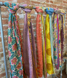 Kantha Scarf Scarves | Made From Recycled Cotton Saris Seeds 