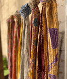 Kantha Scarf Scarves | Made From Recycled Cotton Saris Seeds 