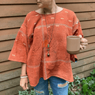 Kantha Shirt | Made From Recycled Cotton Kanthas One Size Seeds 