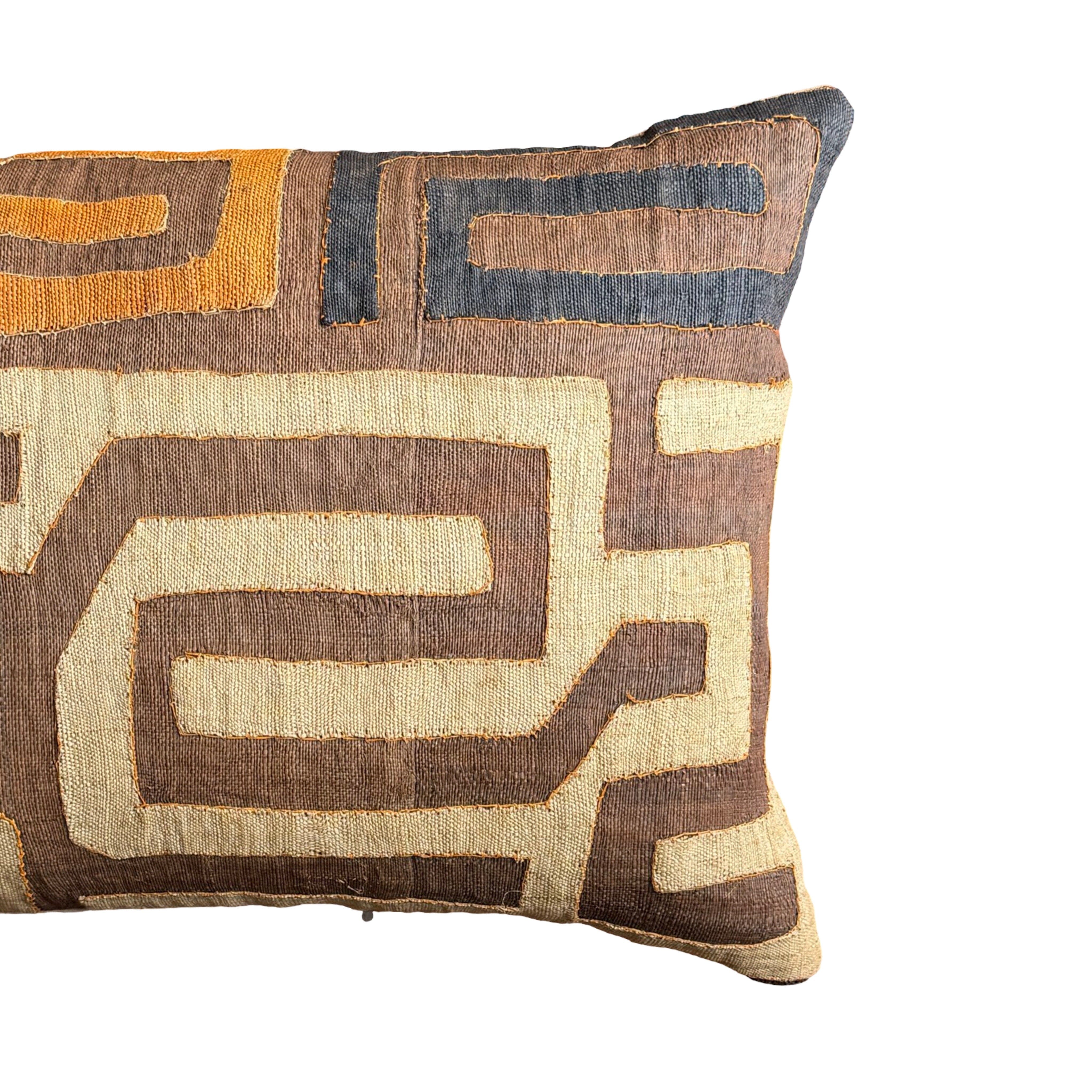 Kuba Cloth Pillow (#M012026 | 19" x 24") Pillows B. Viz Design 