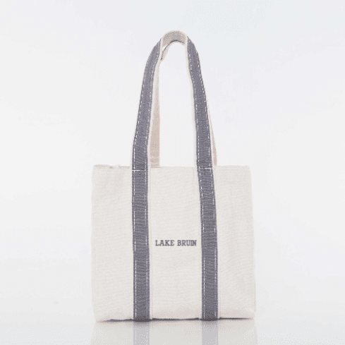 "Lake Bruin" Canvas Wine Bottle Carrier Bag CB Station 