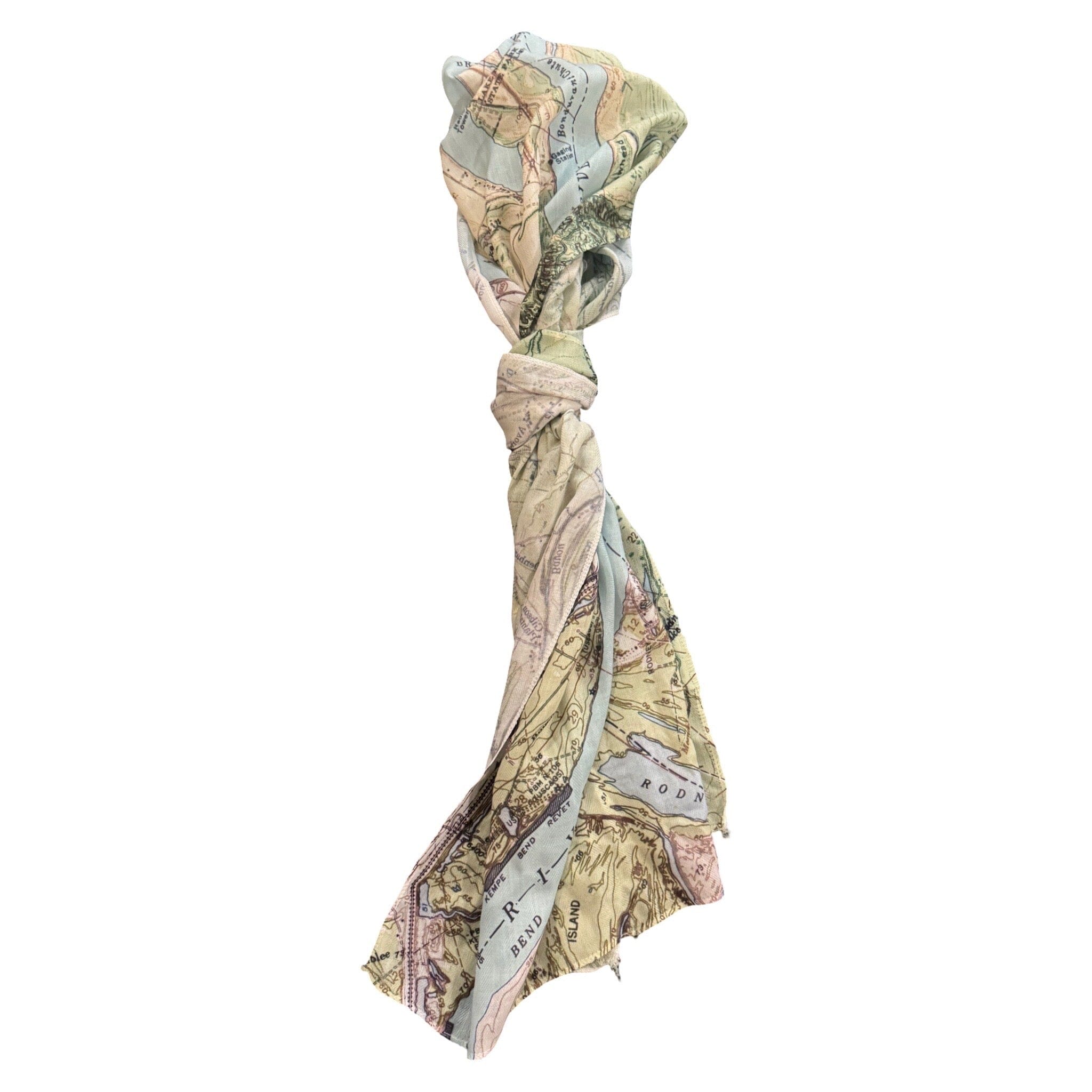 "Lake Bruin" Map Scarf Scarf Maritime Tribes 