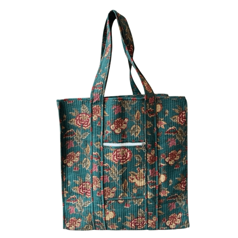 Large Reversible Printed Cotton Travel Tote Tote The Roots Tote C 