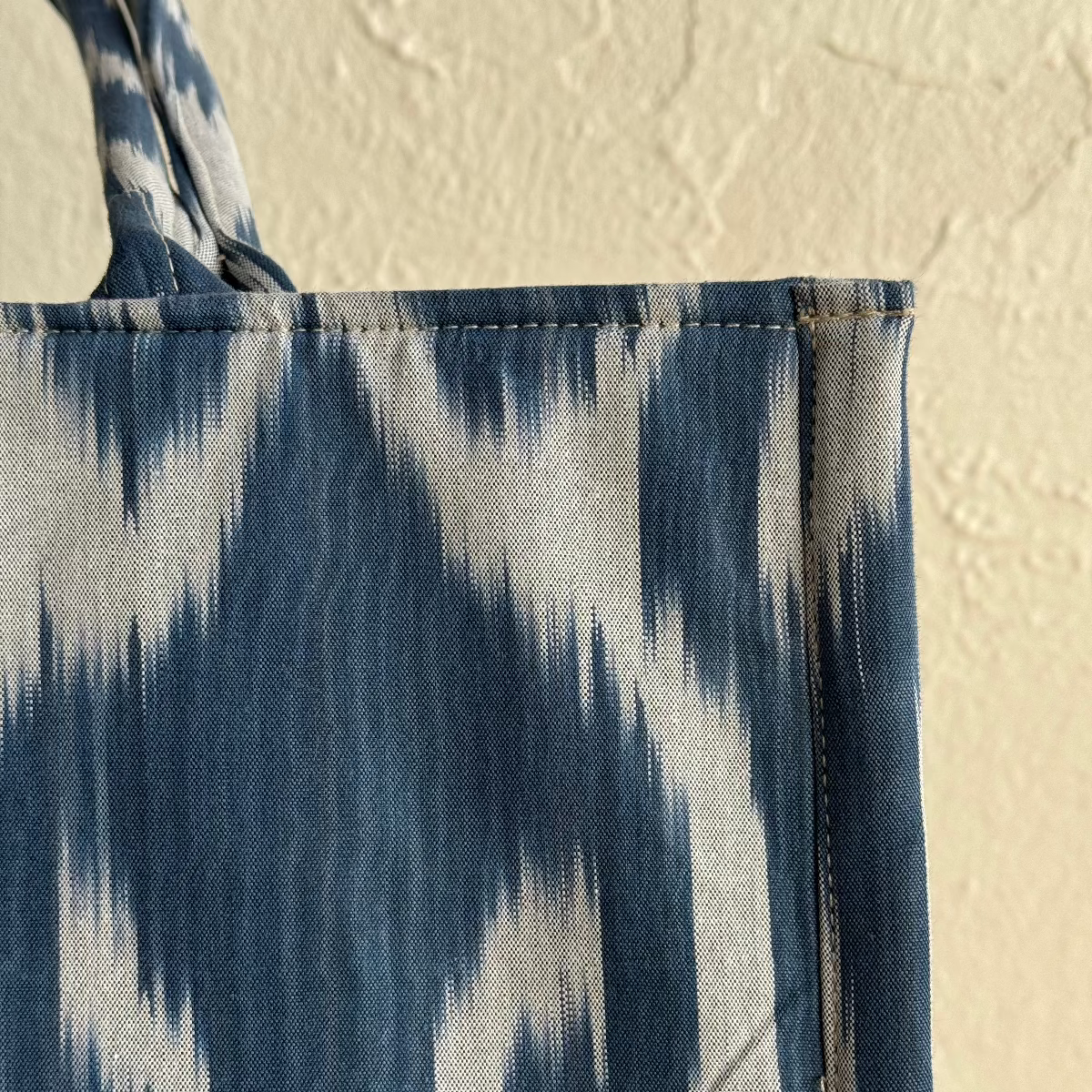 Large Square Silk Ikat Tote from Uzbekistan Tote Fergana Aziz 