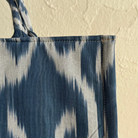 Large Square Silk Ikat Tote from Uzbekistan Tote Fergana Aziz 