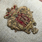 Late 18th or Early 19th C. European Heraldic Applique (#A021326 | 20 x 20") New Pillows B. Viz Design 