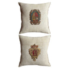 Late 18th or Early 19th C. European Heraldic Applique (#A021326 | 20 x 20") New Pillows B. Viz Design 