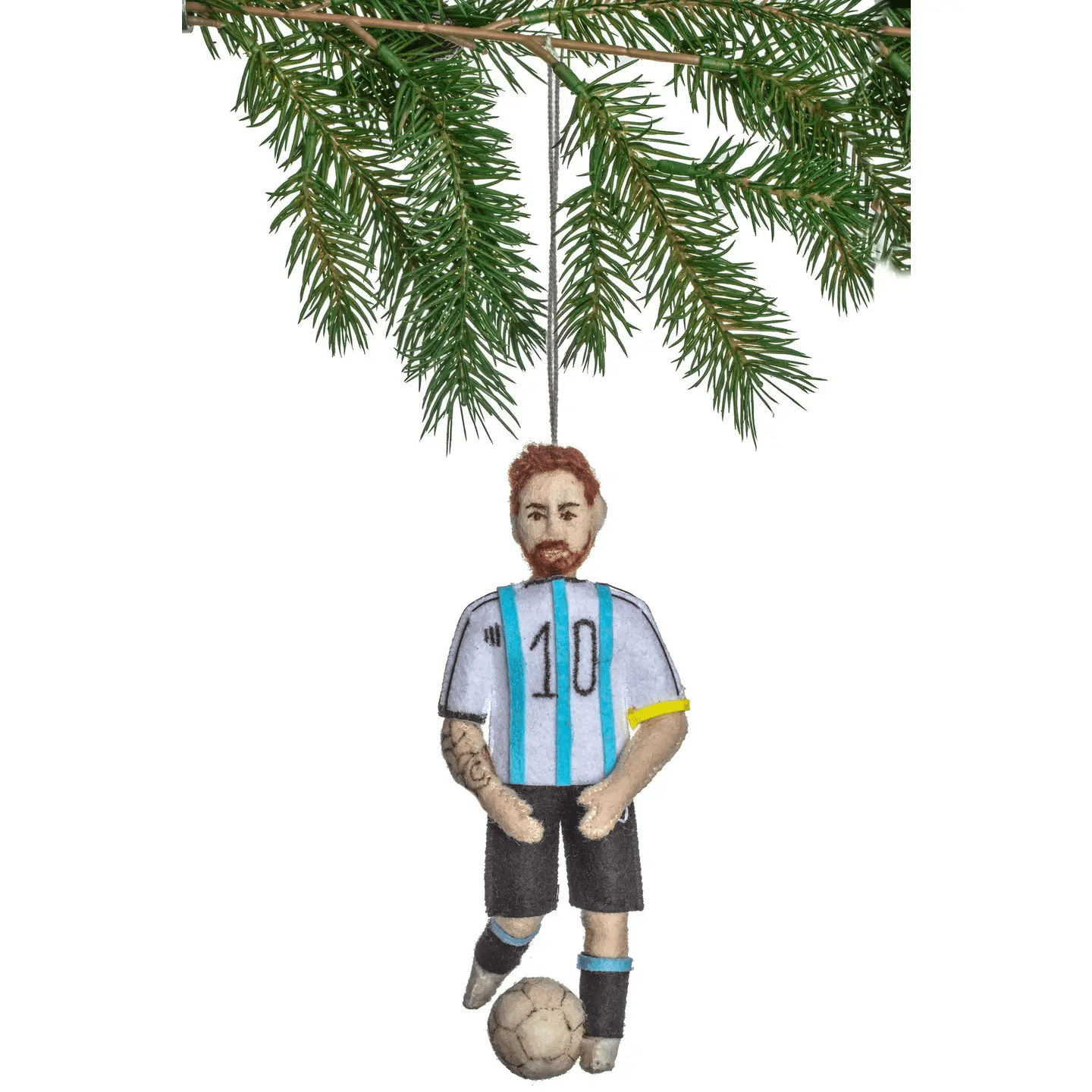 "Lionel Messi" Felt Ornament Holiday Ornaments Silk Road Bazaar 