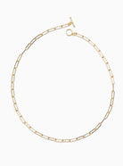 London Textured Paperclip Chain Necklace, 16" Jewelry Fallen Aristocrat 