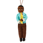 "Louis Armstrong" Felt Ornament Holiday Ornaments Silk Road Bazaar 