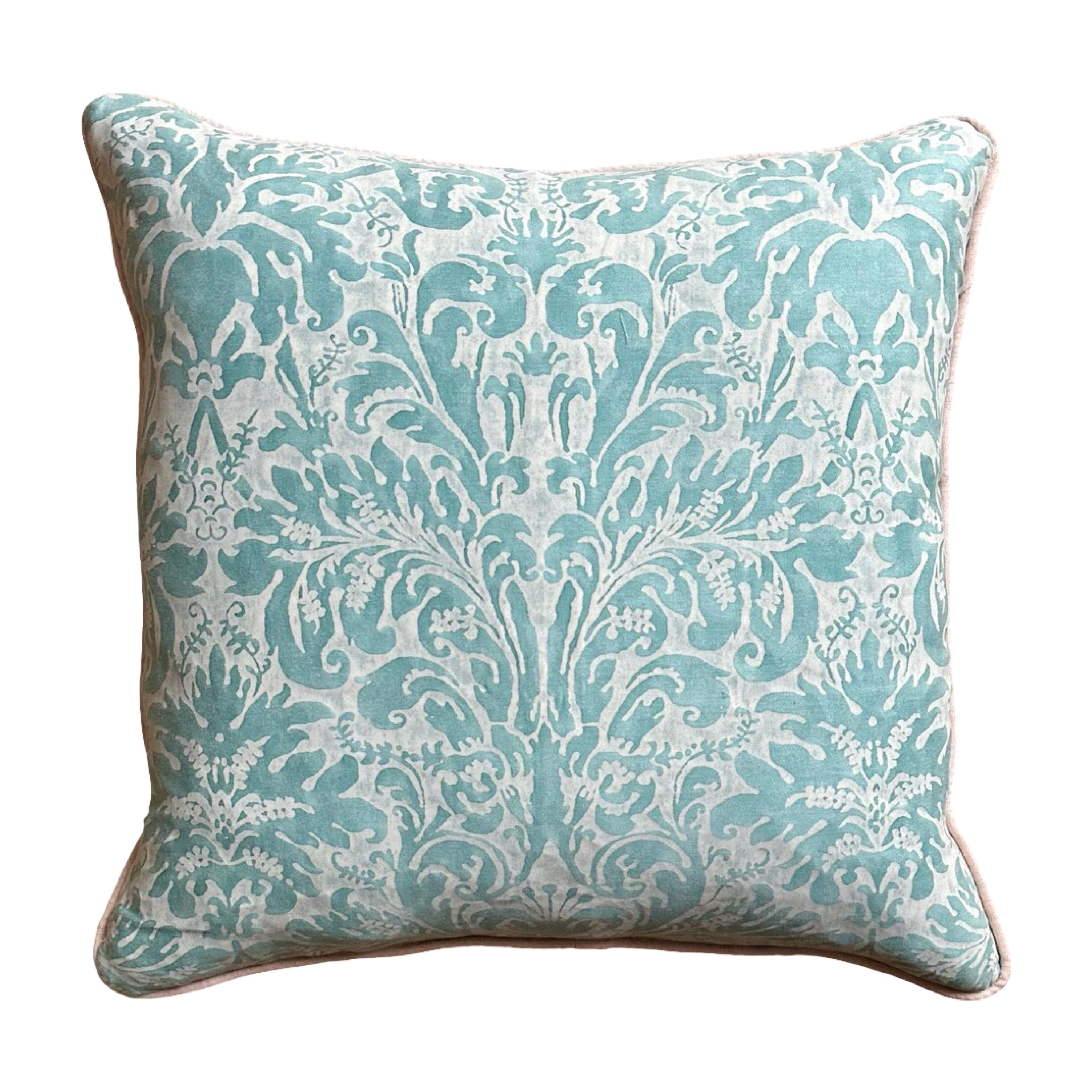 Lucretia Fortuny (#F042025A&B | 21.5x 21.5") Pillows B. Viz Design 