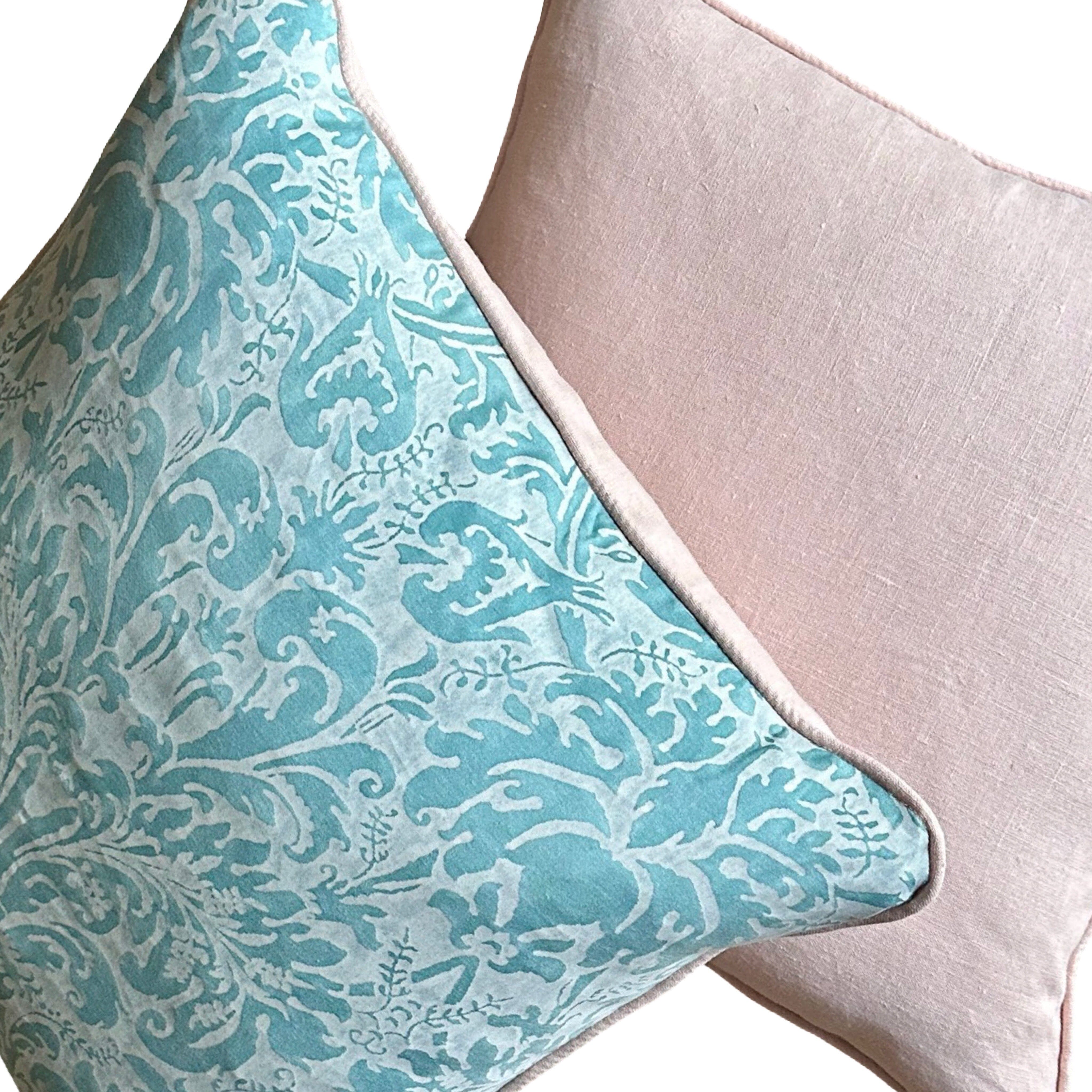Lucretia Fortuny (#F042025A&B | 21.5x 21.5") Pillows B. Viz Design 