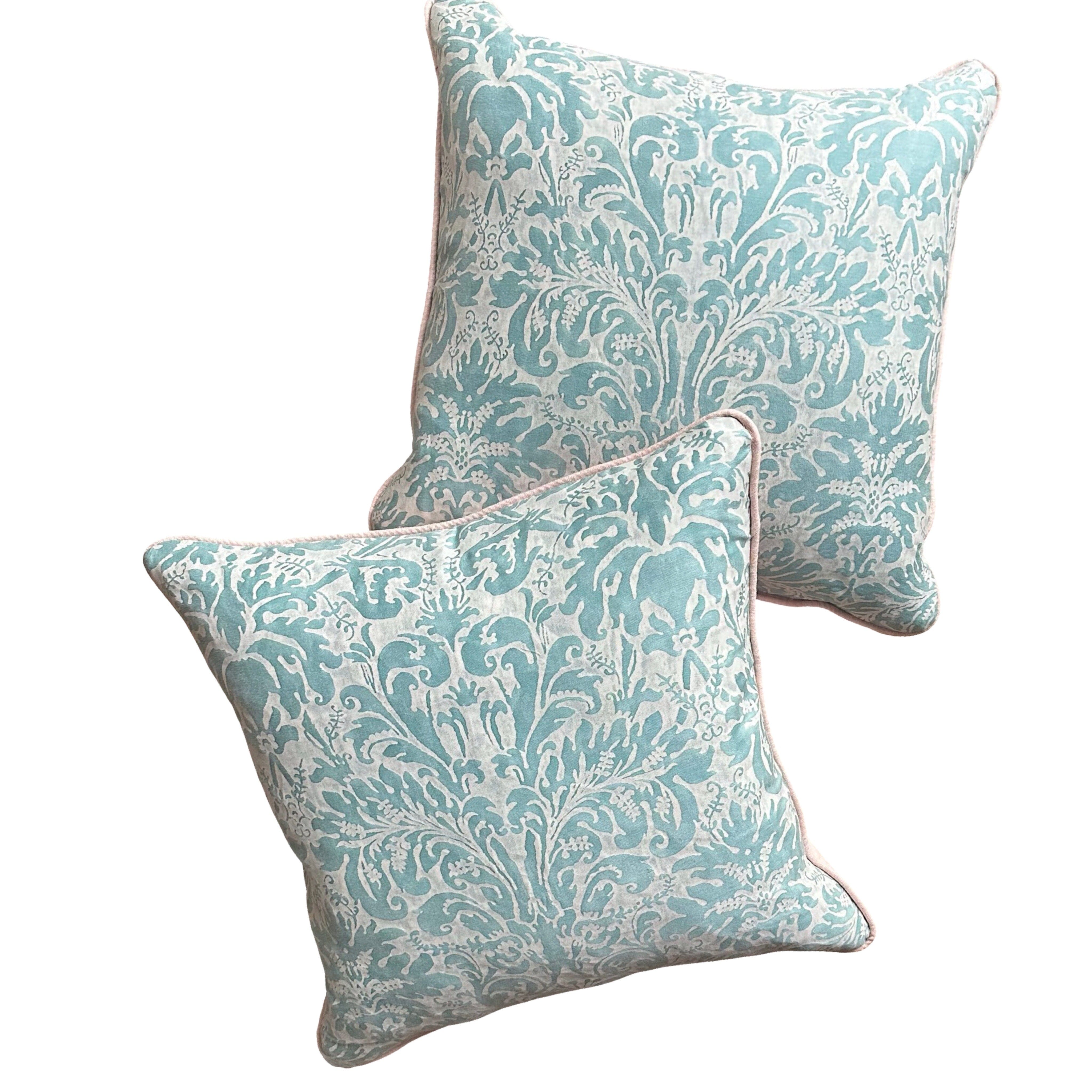 Lucretia Fortuny (#F042025A&B | 21.5x 21.5") Pillows B. Viz Design 
