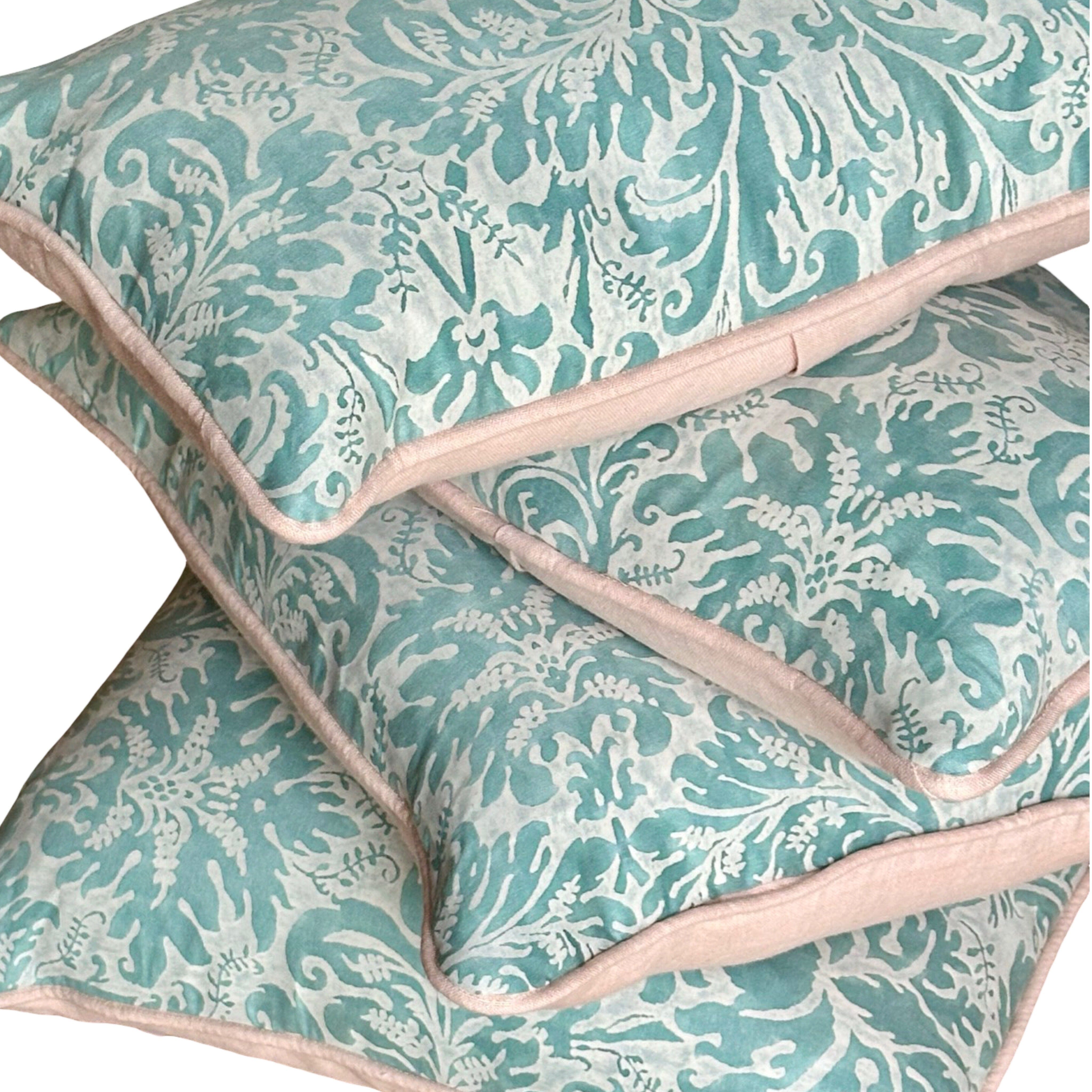 Lucretia Fortuny (#F042025A&B | 21.5x 21.5") Pillows B. Viz Design 