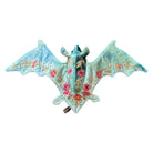 MEGAN Hand Embroidered Silk Velvet Shaded Lagoon Bat Objet d'Art Anke Drechsel 
