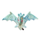 MEGAN Hand Embroidered Silk Velvet Shaded Lagoon Bat Objet d'Art Anke Drechsel 
