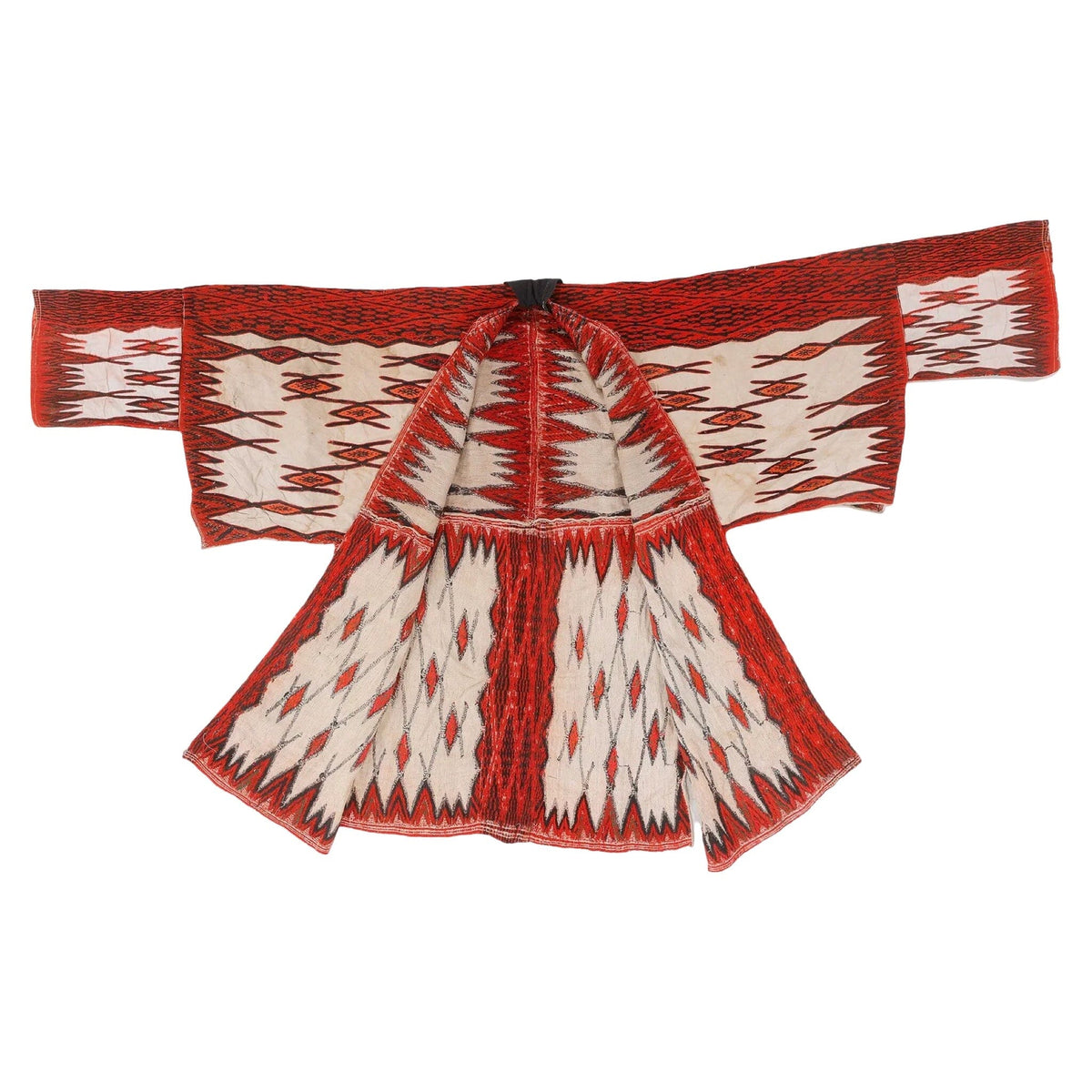 Miao Wool Embroidered Festival Cape Robe (#10891) Cape Material Culture 