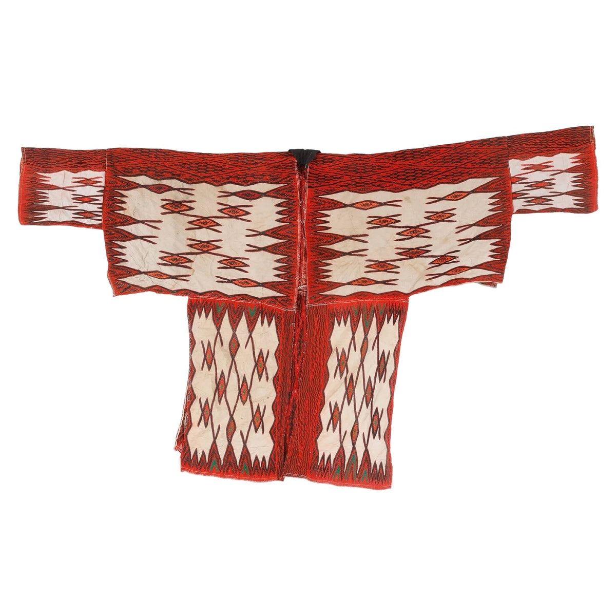Miao Wool Embroidered Festival Cape Robe (#10891) Cape Material Culture 