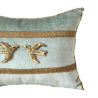 Mid 20th C. Raised Gold Metallic Embroidery (#E042225A&B | 11.5 x 16") New Pillows B. Viz Design 