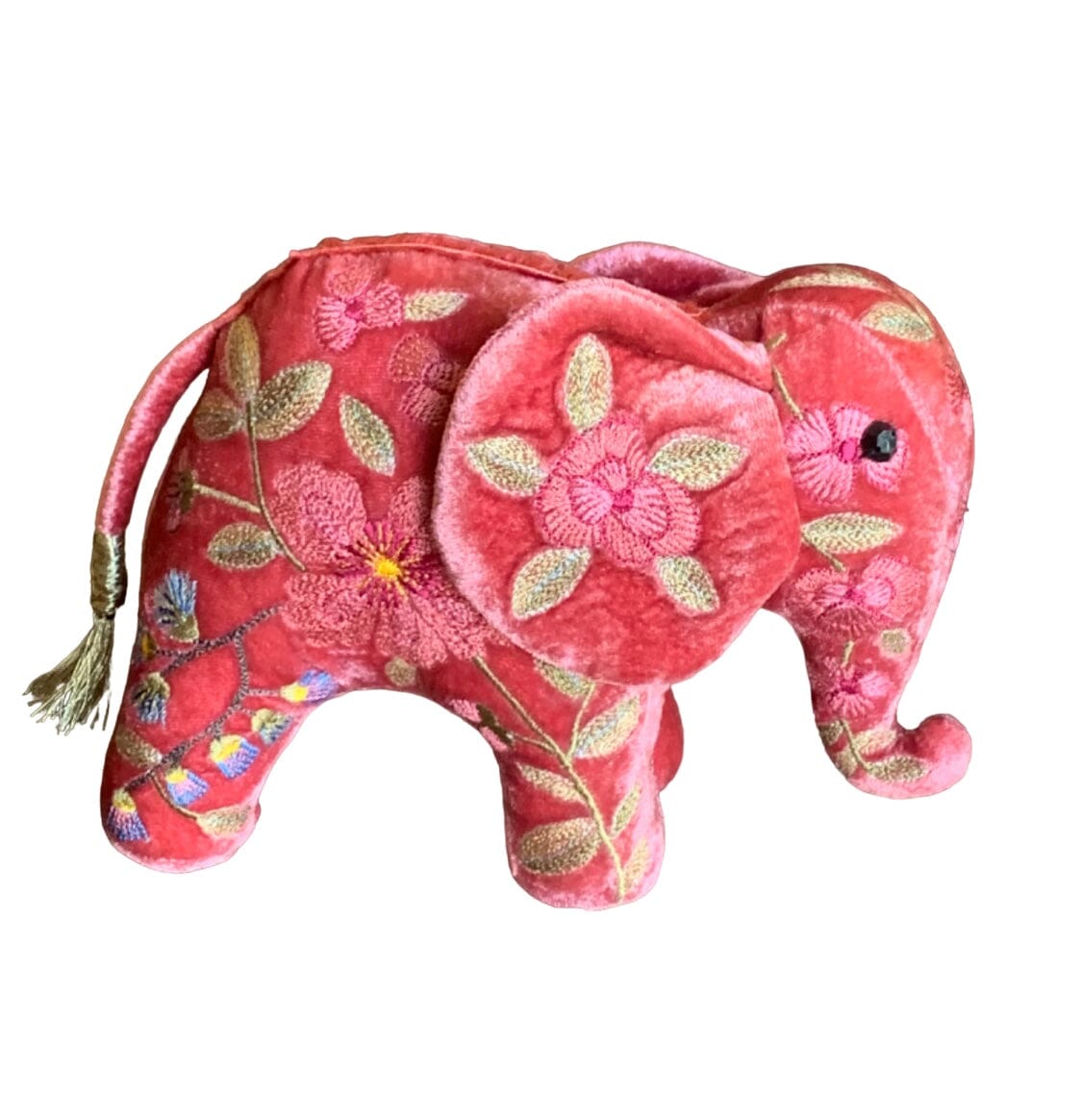 Mini Silk Pink Elephant Objet d'Art Anke Drechsel 