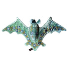 MISHA Hand Embroidered Silk Velvet Bat Objet d'Art Anke Drechsel Shaded Lagoon 