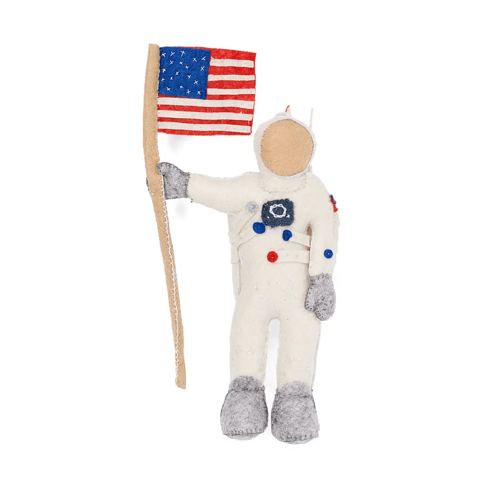 "Neil Armstrong" Felt Ornament Holiday Ornaments Silk Road Bazaar 