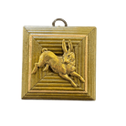 Painted Frame with Hare (#10562 | 2 3/4" x 1") Objet d'Art Museum Bees 