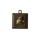 Painted Frame with Owl (#10680 | 2 1/2" x 1") Objet d'Art Museum Bees 