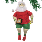 "Pickleball Santa Clause" Felt Ornament Holiday Ornaments Silk Road Bazar 
