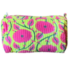 Quilted Block Print Toiletry Bag | 5 x 3 x 3 Bag KKhandicrafts75 T 