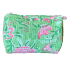 Quilted Block Print Toiletry Bag | 7x5x5 Bag KKhandicrafts75 G 