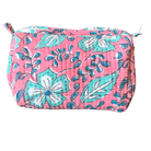 Quilted Block Print Toiletry Bag | 7x5x5 Bag KKhandicrafts75 M 