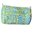 Quilted Block Print Toiletry Bag | 7x5x5 Bag KKhandicrafts75 Q 