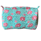 Quilted Block Print Toiletry Bag | 7x5x5 Bag KKhandicrafts75 U 