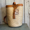 Rattan Sling Backpack with Leather Trim from Borneo Bag The Winding Road 