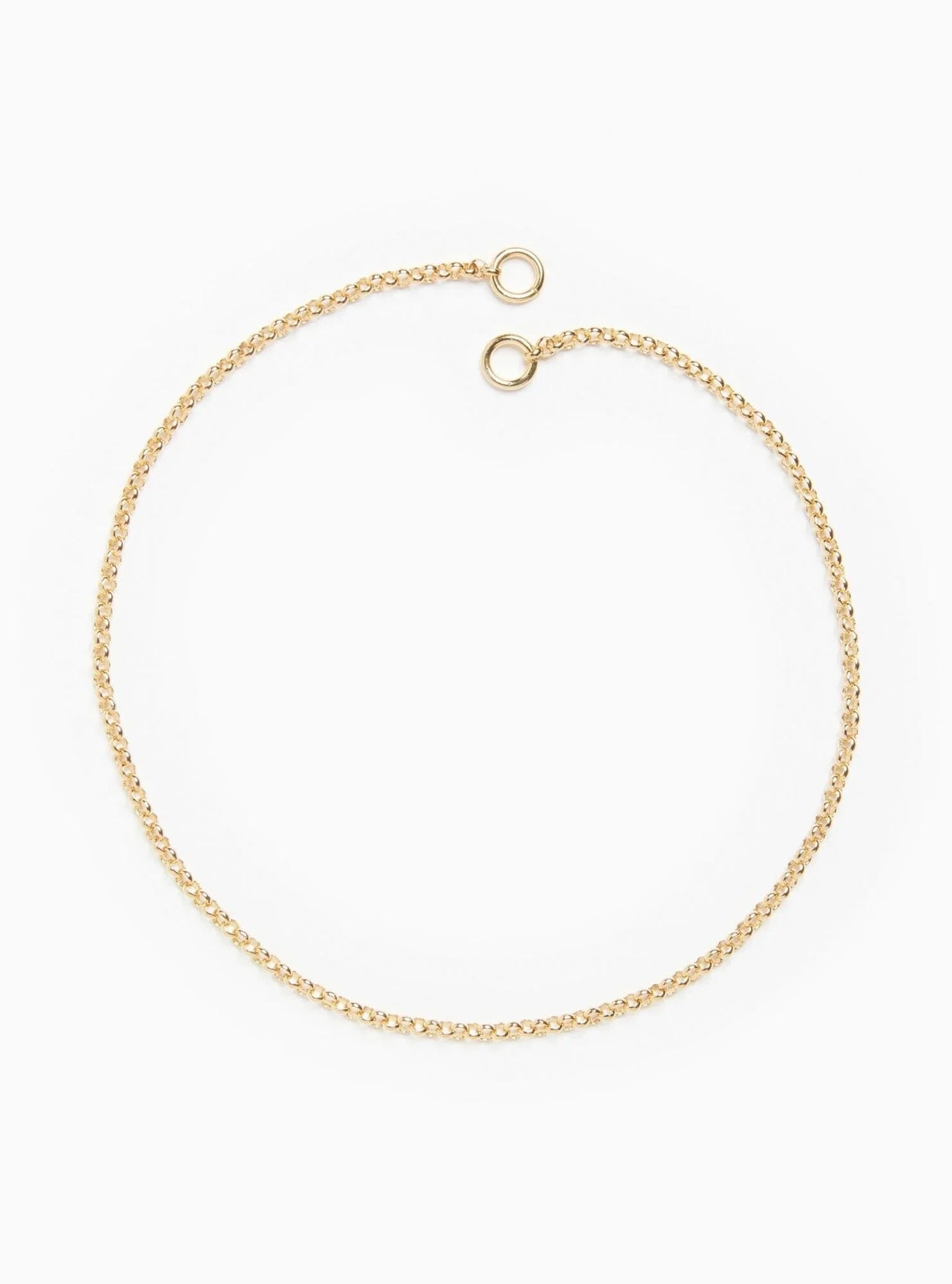 Rolo Connector Chain Necklace, 14K, 16", 3mm Necklace Fallen Aristocrat 
