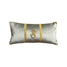 "S" Initial Pillow (#A071525) 7.5"x15" New Pillows B. Viz Design 