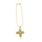Seed Pearl Necklace with a Vintage-Inspired Cross Pendant Necklace Eyup Gunduz 