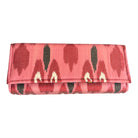 Silk Ikat Clutch Purse with Crossbody Chain Strap Purse Becky Vizard 