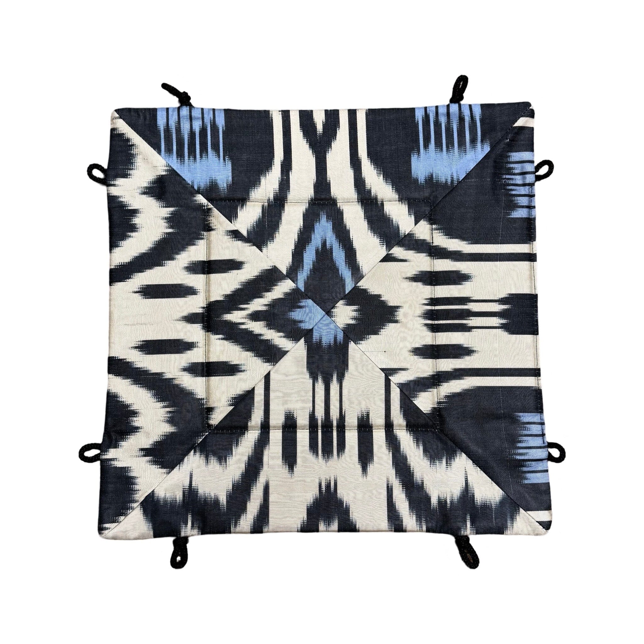 Silk Ikat Trinket Tray from Uzbekistan Trinket Tray Fergana Aziz Tray A 