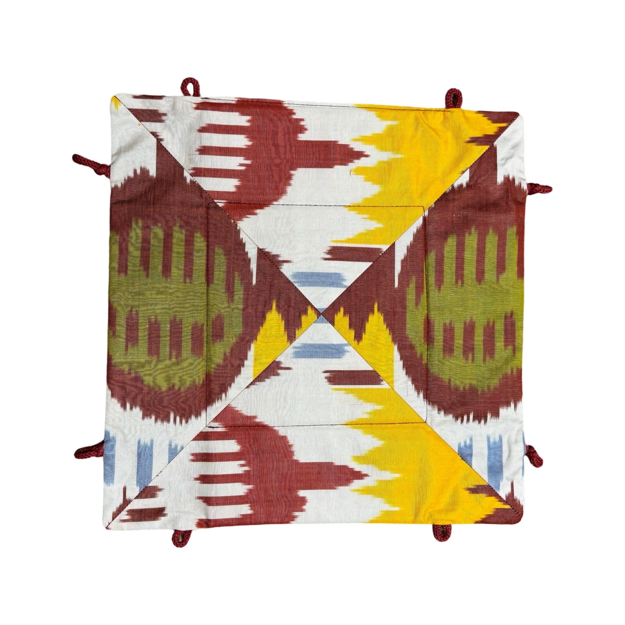 Silk Ikat Trinket Tray from Uzbekistan Trinket Tray Fergana Aziz Tray B 