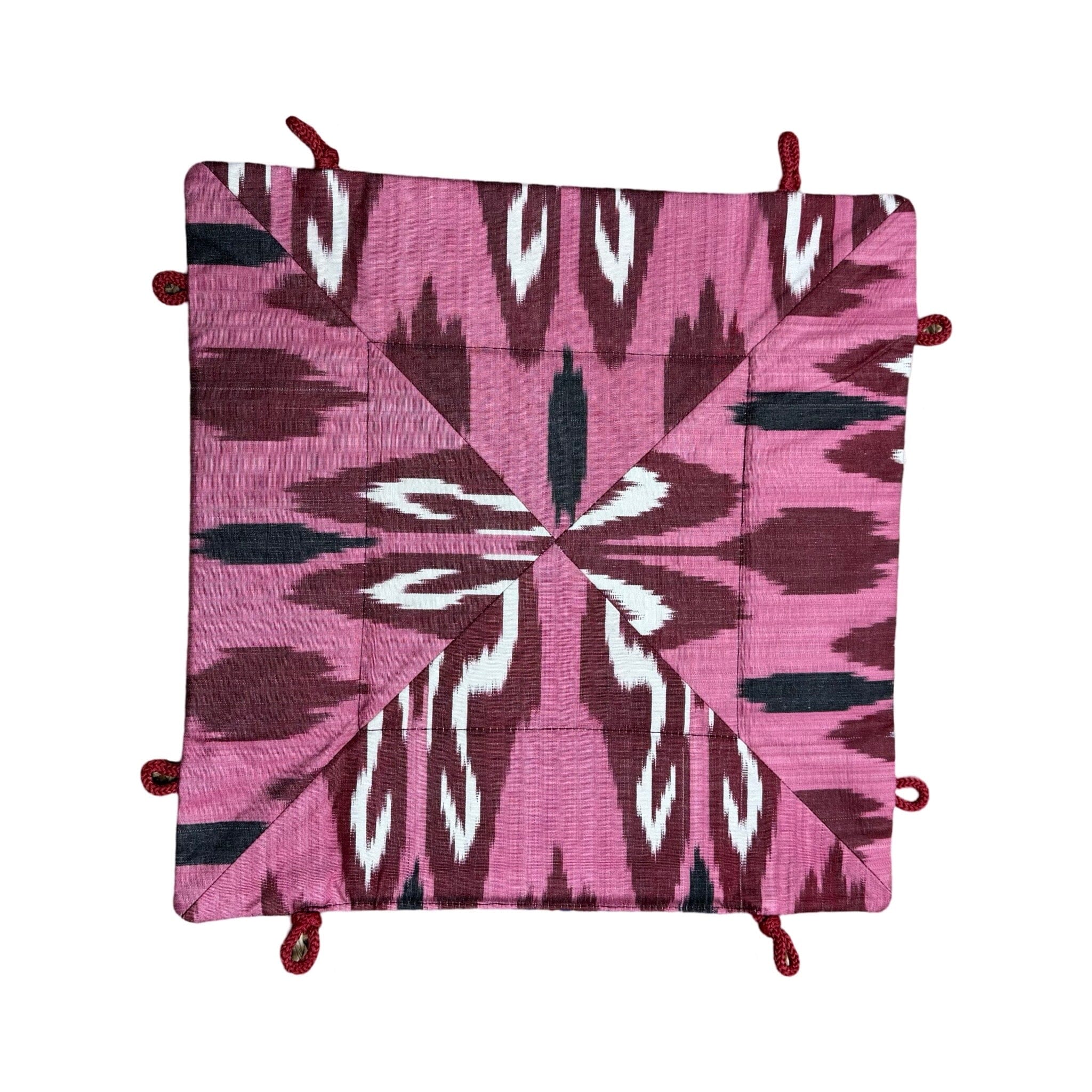 Silk Ikat Trinket Tray from Uzbekistan Trinket Tray Fergana Aziz Tray C 