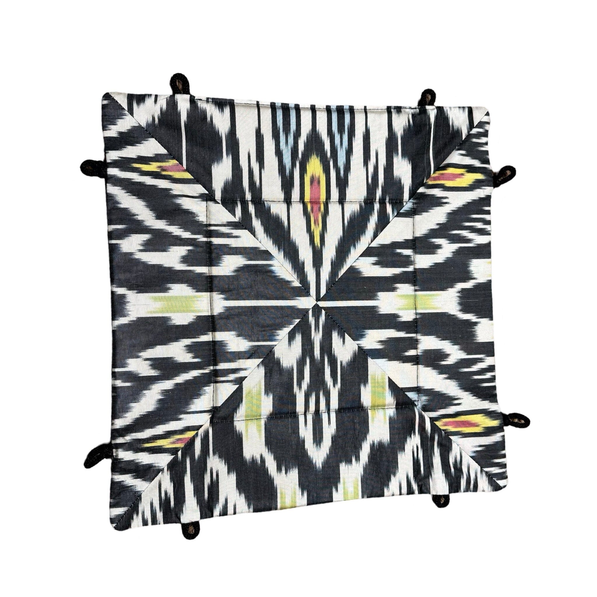 Silk Ikat Trinket Tray from Uzbekistan Trinket Tray Fergana Aziz Tray G 