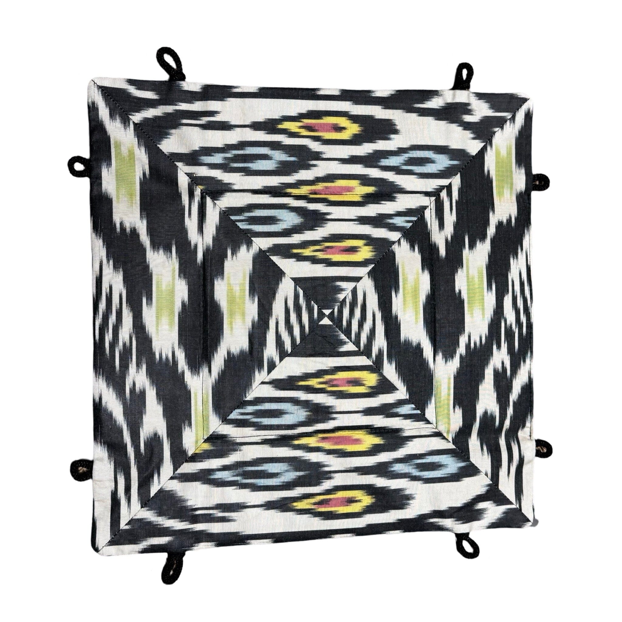 Silk Ikat Trinket Tray from Uzbekistan Trinket Tray Fergana Aziz Tray J 