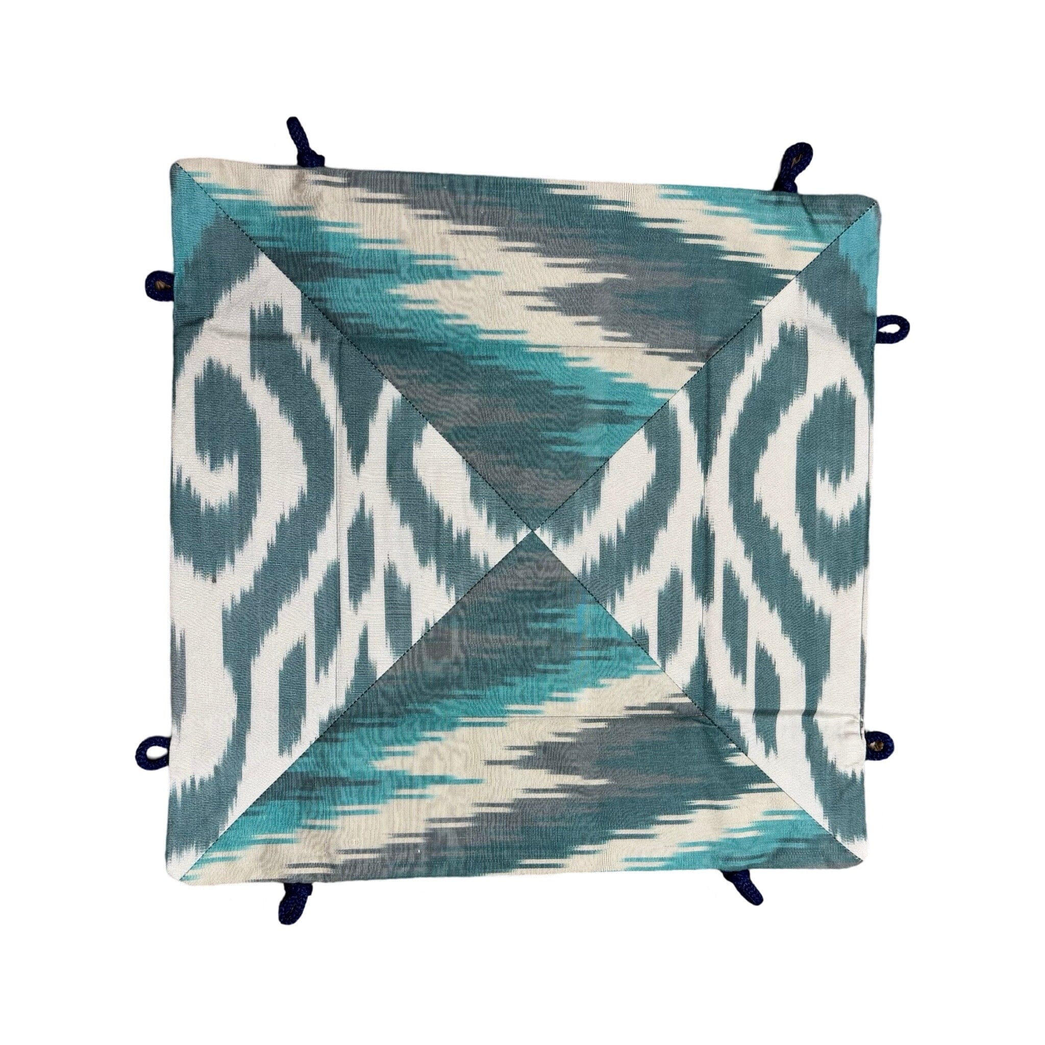 Silk Ikat Trinket Tray from Uzbekistan Trinket Tray Fergana Aziz Tray N 