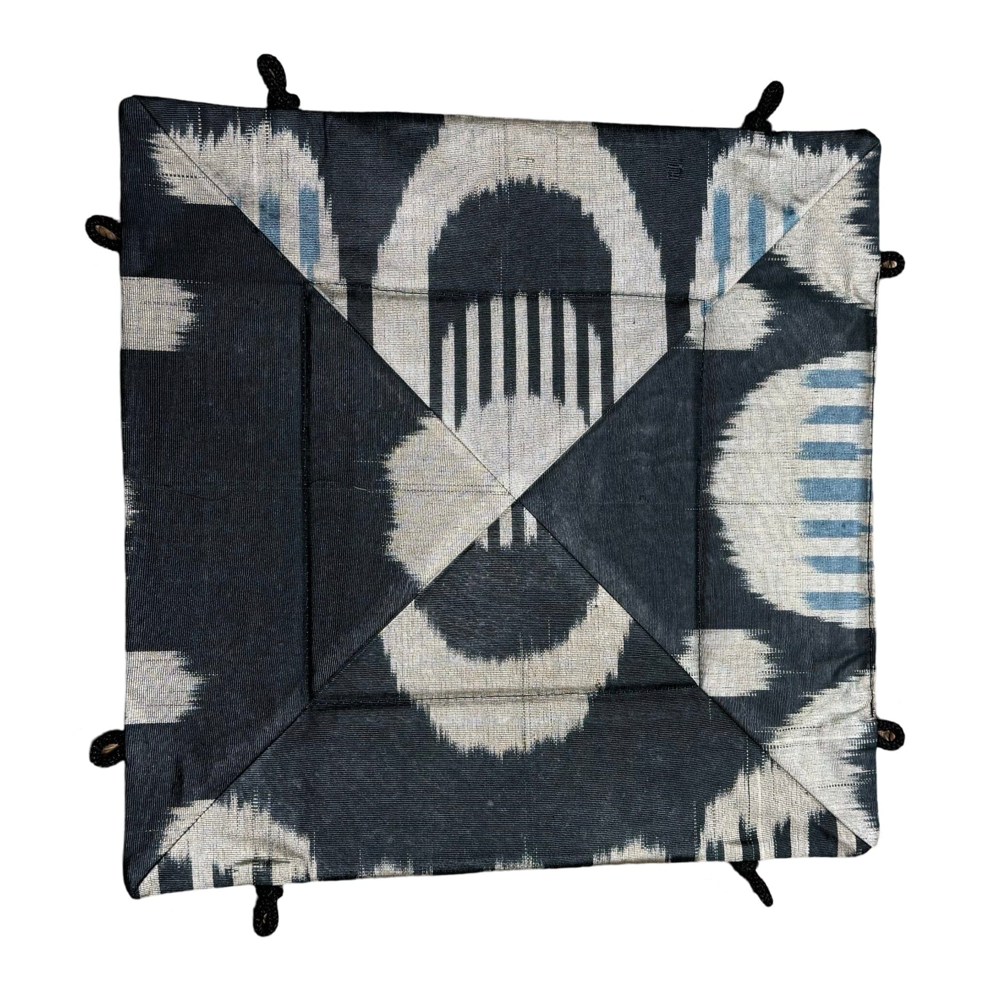 Silk Ikat Trinket Tray from Uzbekistan Trinket Tray Fergana Aziz Tray S 