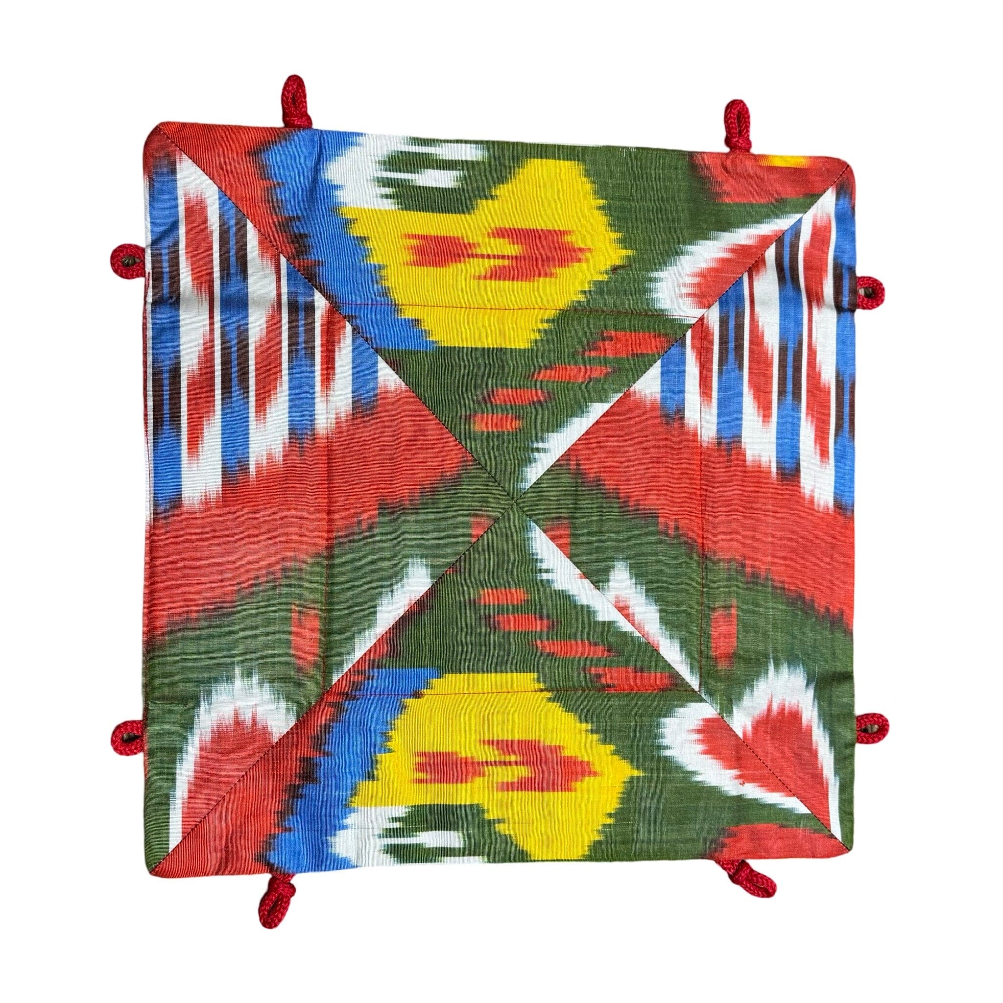 Silk Ikat Trinket Tray from Uzbekistan Trinket Tray Fergana Aziz Tray V 