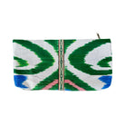 Silk Ikat Zipper Pouch From Uzbekistan Zipper Pouch Fergana Aziz N (11 1/2 x 6") 